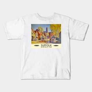 Vintage British Railways poster Suffolk Kids T-Shirt